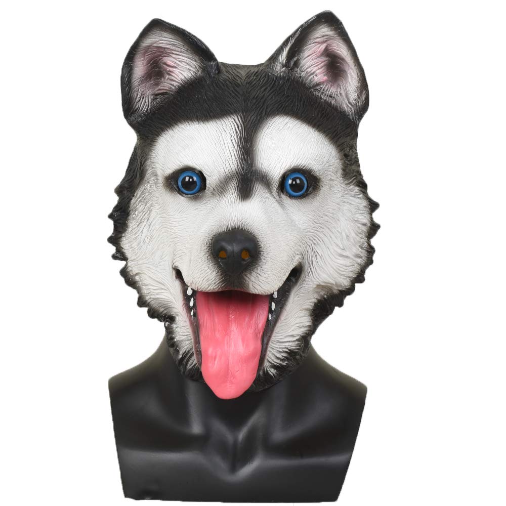 Amazon | [Party Story] アニマルマスク シベリアンハスキーの